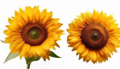Fototapeta premium sunflower helianthus annuus isolated on white background