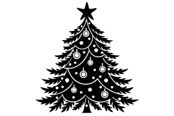 Christmas tree vector illustration