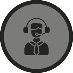 Customer Support Vector Icon Design