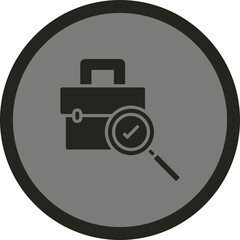 Job Recruitment Vector Icon Design