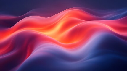 Obraz premium Abstract Red Orange Blue Wave Pattern Design