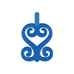 The Sankofa, African Symbols Illustration