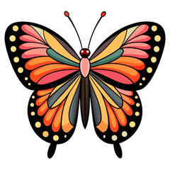 butterfly on a white background