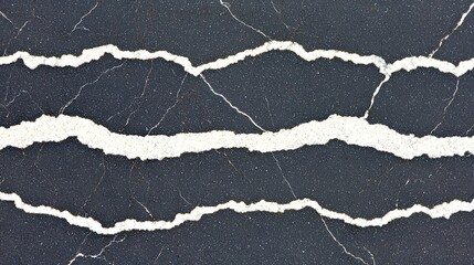 Abstract Black and White Marble Texture with Wavy Lines and Patterns