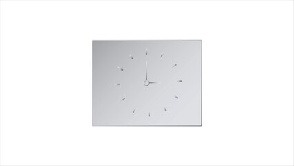 Abstract Time clock icon set. Wall clock icon on white background.