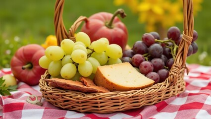 Close-up of a vibrant red and white checkered picnic blanket with a hint of gray, featuring an intricate checkerboard pattern that adds texture and charm to any outdoor gathering