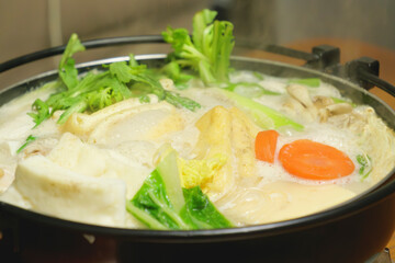 Japanese nabe cuisine, a winter tradition, delicious and warm