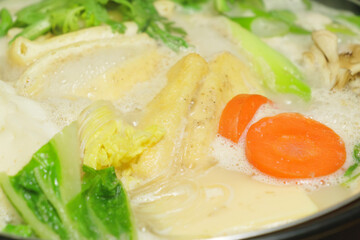 Japanese nabe cuisine, a winter tradition, delicious and warm