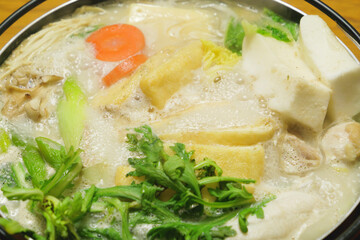 Japanese nabe cuisine, a winter tradition, delicious and warm