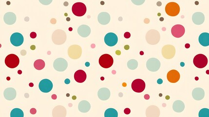 Colorful Dots Pattern on Light Background for Creative Design Projects