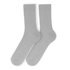 Bamboo socks on an isolated white background. Men's socks.