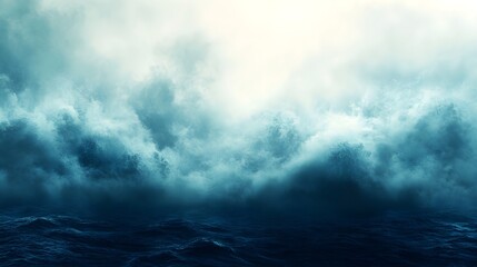 Obraz premium A smooth, out-of-focus blur with faint traces of navy blue and deep green. 