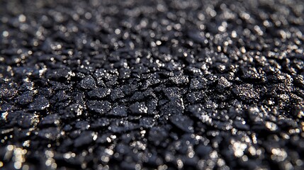 Close-up asphalt texture, road surface detail, background blur