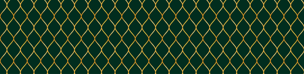 Fototapeta premium gold line seamless pattern background islamic, eid mubarak moroccan fence