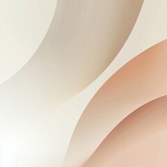 Soft curves and gradients in shades of cream and peach create a calming abstract composition perfect for modern decor