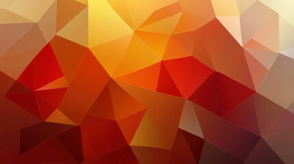Abstract polygon texture pattern in warm tones of red and orange, creating vibrant and dynamic visual experience