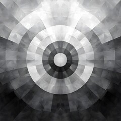 Naklejka premium A soft monochrome kaleidoscope effect with smooth transitions and blurred edges