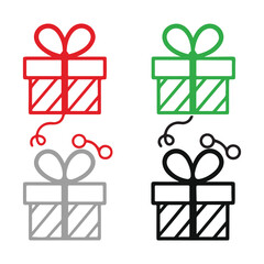 Gift, Icon, Gift Box, Vector, Gift Shop symbol, signs, vector illustration