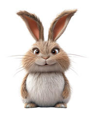 Obraz premium PNG Furry hare illustration animal rabbit.