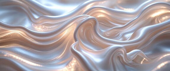 Fototapeta premium An ultra detailed abstract background showcasing fluid and intricate patterns with a silky texture. This visually captivating backdrop enhances design projects with its smooth, radiant appearance
