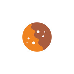 Cookies, chocholate geometric symbol simple logo vector