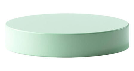 PNG Empty pastel green Cylinder podium platform cylinder display product.