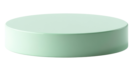 PNG Empty pastel green Cylinder podium platform cylinder display product.