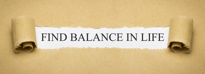 Find Balance in Life