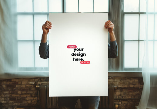 Person Showcasing A1 Poster