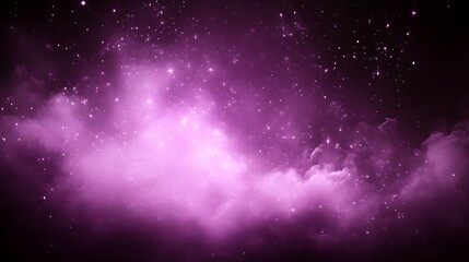 Obraz premium Purple Nebula Cosmic Clouds And Starscape