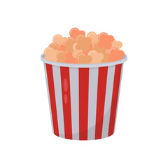 Popcorn Video Production Vector Illustration, Isolated