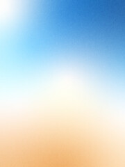 Blur morning sky gradient. Gradation blue background with noise. Grainy abstract backdrop sea water. Ocean wave. Vector summer calm cover illustration.