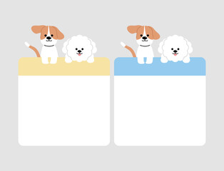 cute puppy note