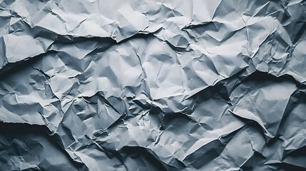 Fototapeta premium Crumpled and creased blank white paper texture for background use in various design projects