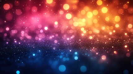 Naklejka premium Colorful Bokeh Background with Vibrant Dark and Blurred Effects