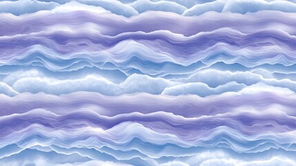 Obraz premium Abstract Waves in Soft Purple and Blue Tones for Background Design
