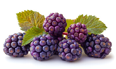 Fototapeta premium Elderberry Fruit with Natural Detail Isolated