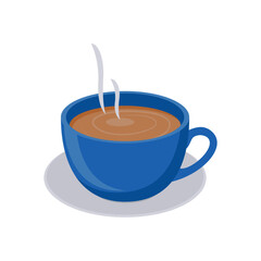 Hot Drink , Autumn Isolated Vector Illustration