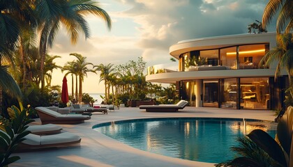 Modern office interior with stylish furniture bright workspace and desk







