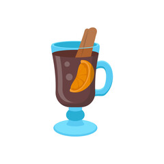 Mulled Wine , Autumn Isolated Vector Illustration