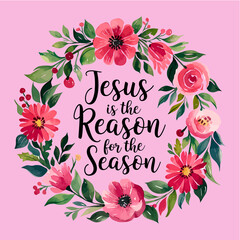  Floral Typography design for T-shirt.