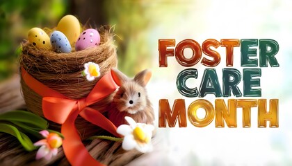 Celebrating foster care month with spring symbols