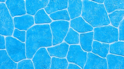 Textured Blue Swimming Pool Surface with Vibrant Water Reflections
