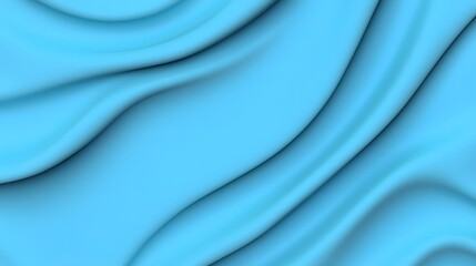 Obraz premium Smooth Blue Fabric Waves Creating a Calm and Serene Background