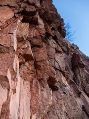 Organy Wielisławskie, charakter, braun, naturalny, deseń, kamienie, stary, materiał, geologia, skały. wulkan, wygasły, Polska, tekstura, krajobraz, chropowaty, bacground, góra, podróż, park, opoka, kr © Jarekfoto
