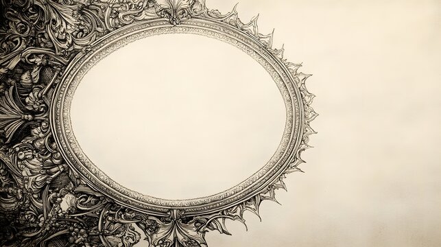Mirror with intricate design featuring a us hundred dollar bill border on the frame