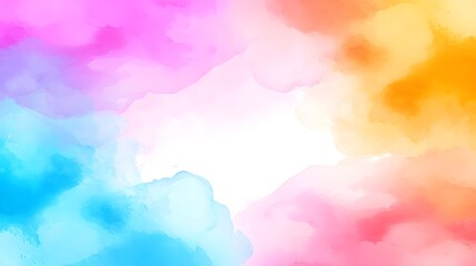 Fototapeta premium Vibrant Abstract Background with Soft Watercolor Blends and Hues