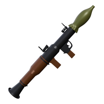 3d illustration of RPG-7