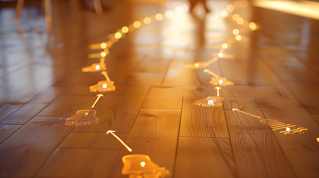 Detailed Quick Step Dance Chart with Footprints and Annotations for Smooth and Elegant Movements