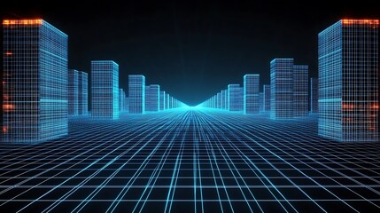 Digital city highway, grid, future